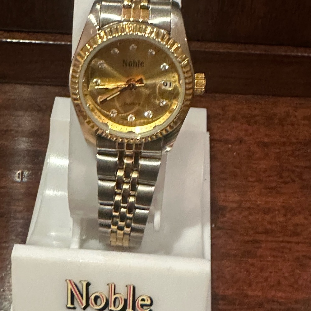 Noble Two-Tone Gold and Silver Watch